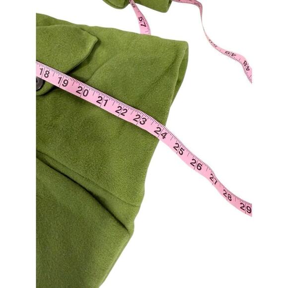 Vintage Talbots Pea Coat Womans Green 100% Wool Double Breast 4 Petite - Picture 6 of 6